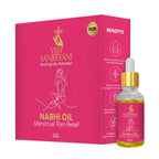 Pain relief navel oil bottle for menstrual cramps