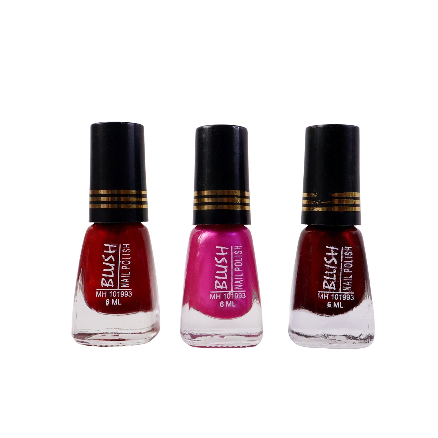 Glossy clear blush nail polish bottle with long-lasting finish