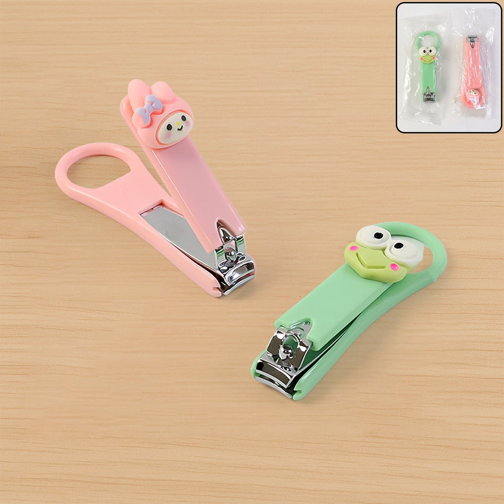 Cartoon themed nail clipper for toddlers with child-safe blades