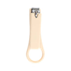Handle and ring loop of ergonomic nail clipper for steady grip and control