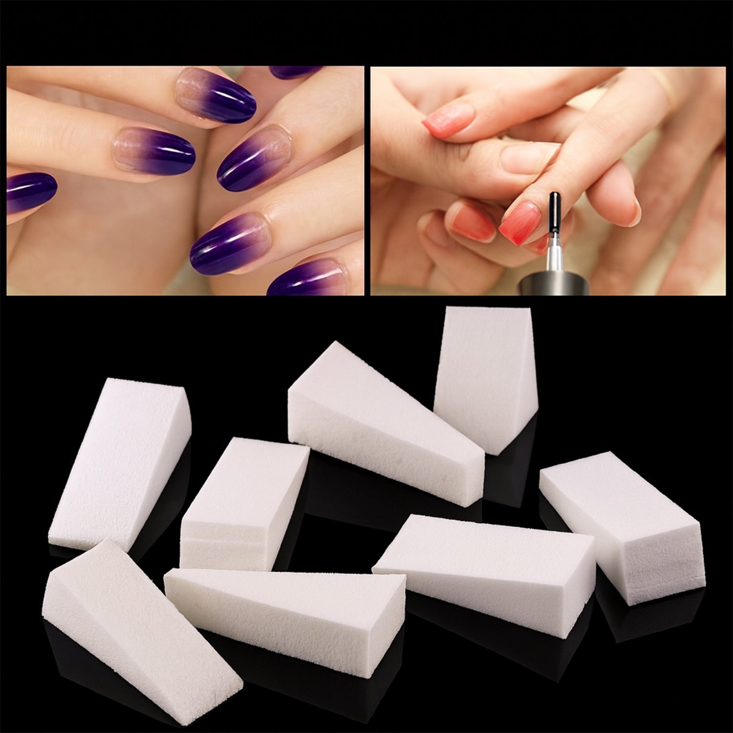 Pedi glow polishing sponge from nail buffer blocks set