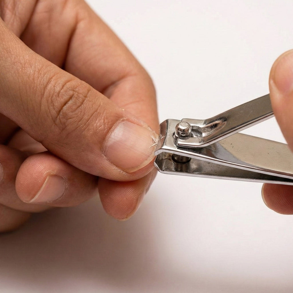 Compact stainless steel nail clipper suitable for travel and home use