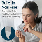 Ergonomic lever handle of stainless steel nail clipper for better grip
