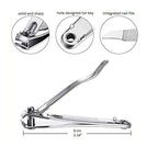 Size comparison of stainless steel nail cutter for easy portability