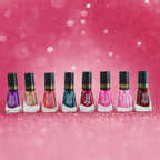 Sparkle polish shade from dark mini nail polish collection