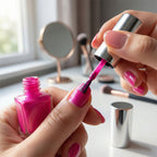 Glossy nail polish swatch showing smooth application and shine