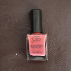Live image showing smooth matte nails painted with Mattify Pink Nail Paint