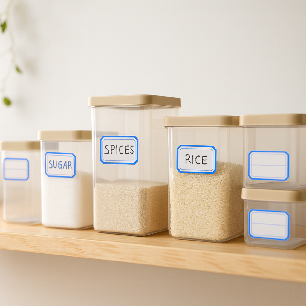 Name label sheets suitable for home and office use