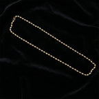 Decorative pearl statement necklace with lightweight gold chain