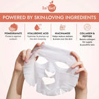 Detailed image of Niacinamide enriched facial sheet mask texture
