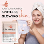 Facial sheet mask applied on skin providing soothing and moisturizing effect