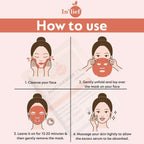 Daily skincare use Niacinamide sheet mask packaging with eco-friendly design