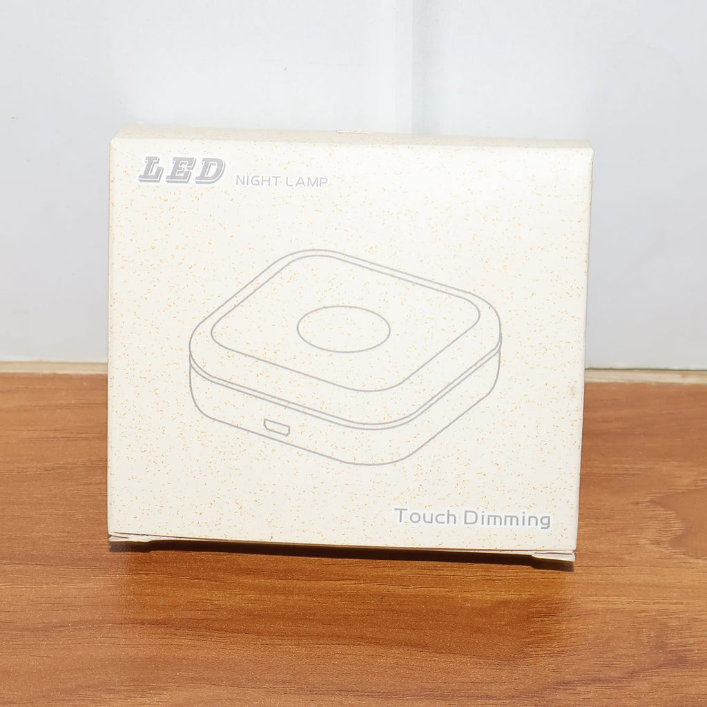 LED night lamp lit in cozy room setting providing ambient light