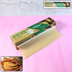 Brown non-stick food paper roll with eco-friendly packaging and serrated cutter