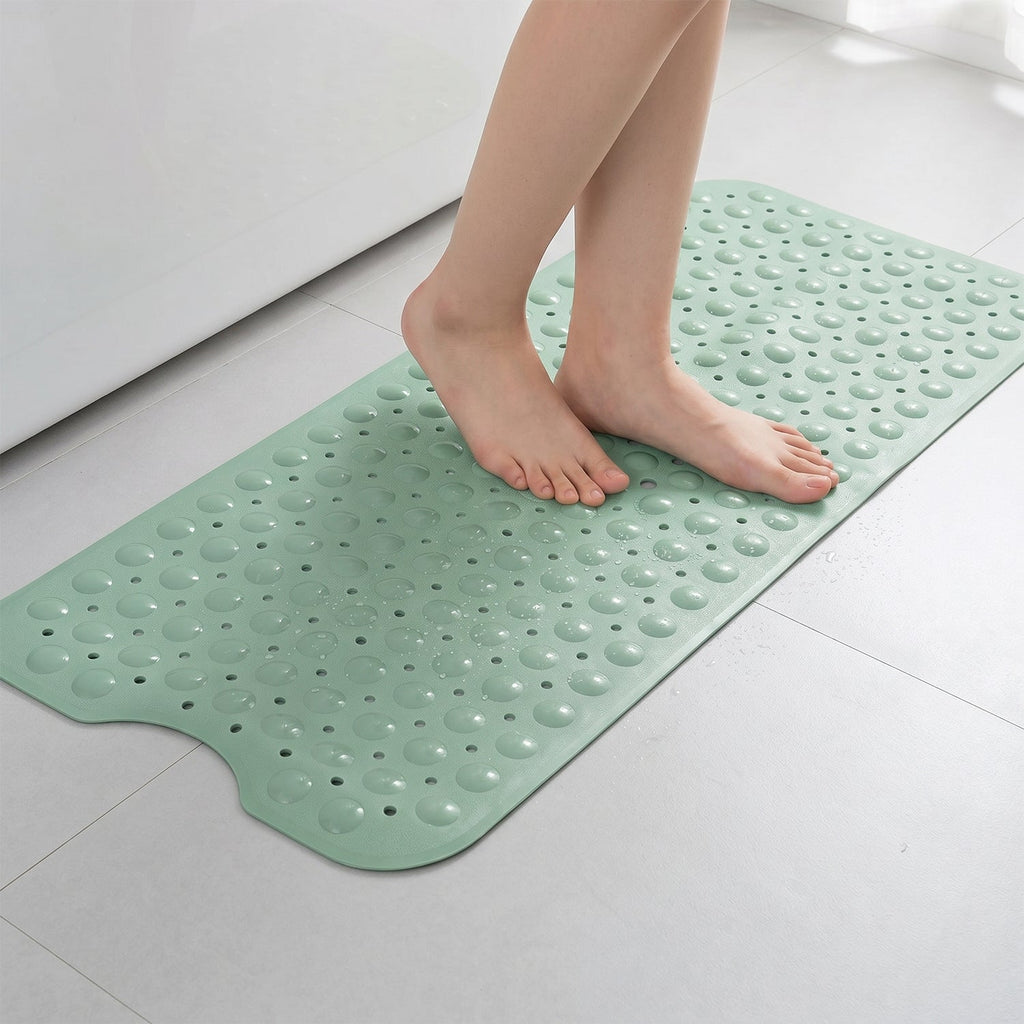PVC bath mat with suction cups for safety