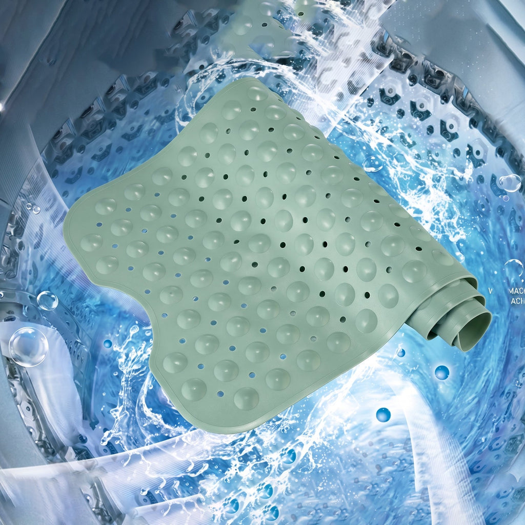 Shower mat with strong suction cups for slip resistance
