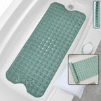Non-slip suction cup bath mat in bathroom shower