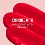 Red Rush Liquid Lipstick packaging with moisture lock tech highlighting Hydration