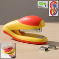 Heavy-duty desktop stapler with ergonomic grip on a white background