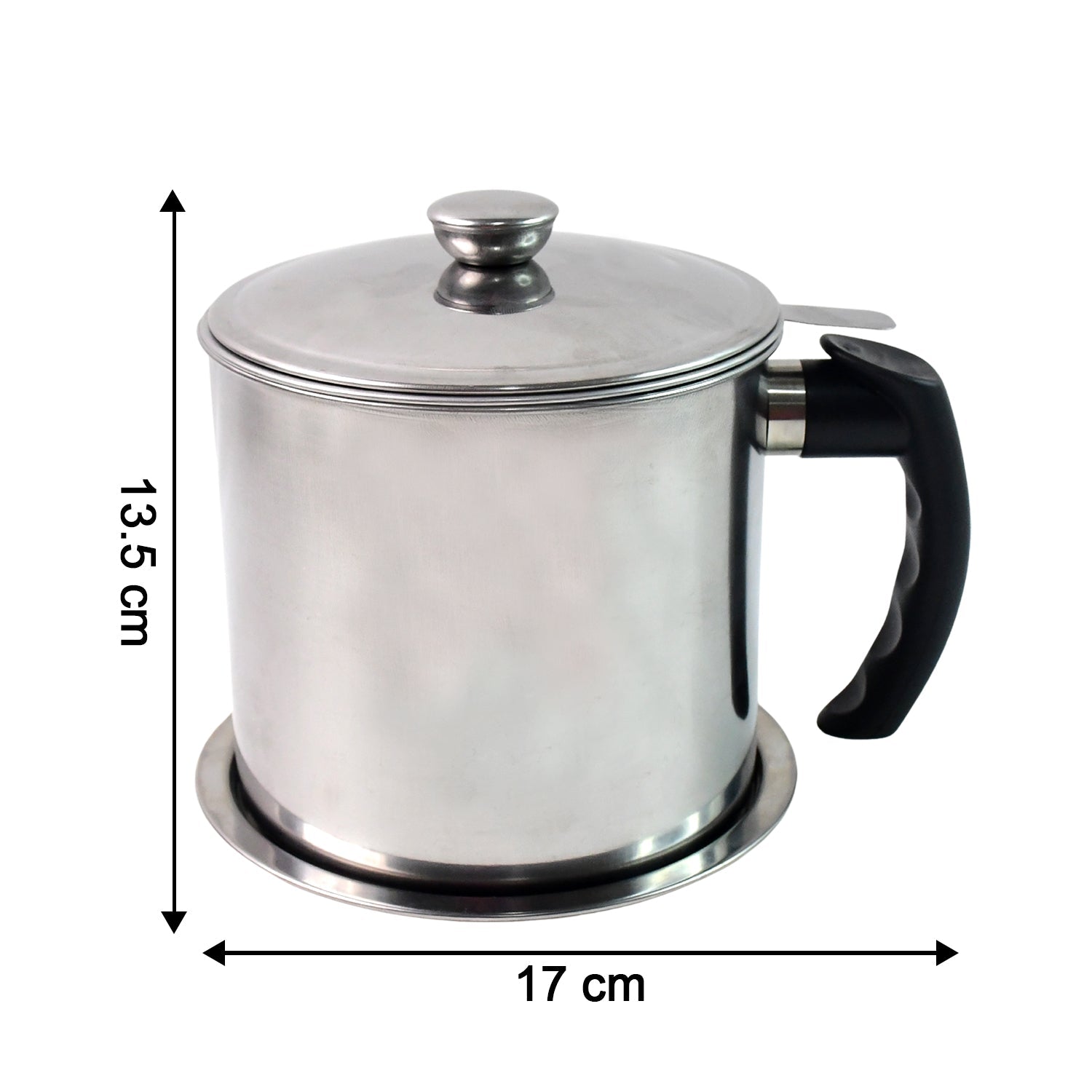 Close-up detail of fine mesh filter in oil strainer pot
