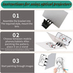 Assembly components for kids drawing projector board kit