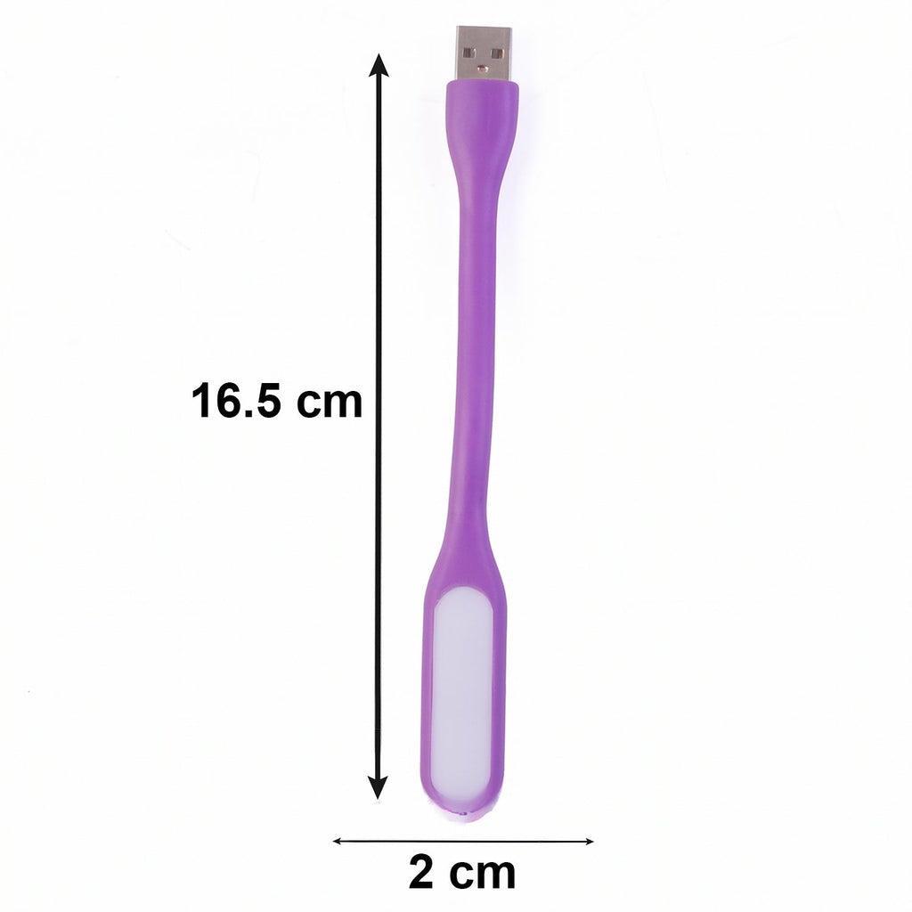 Flexible USB LED lamp conveniently plugged into a computer's USB port.