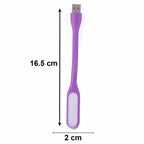 Flexible USB LED lamp conveniently plugged into a computer's USB port.