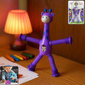 Giraffe shape magic spring toy with flexible arms and legs