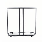 Modern metal beverage cup organizer rack for countertops