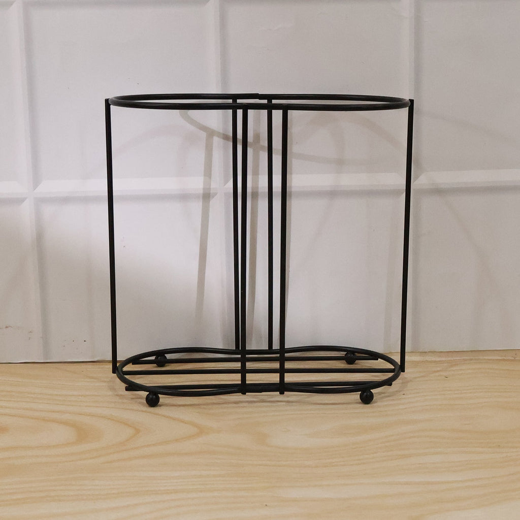 Multi-purpose metallic cup holder stand for countertop organization