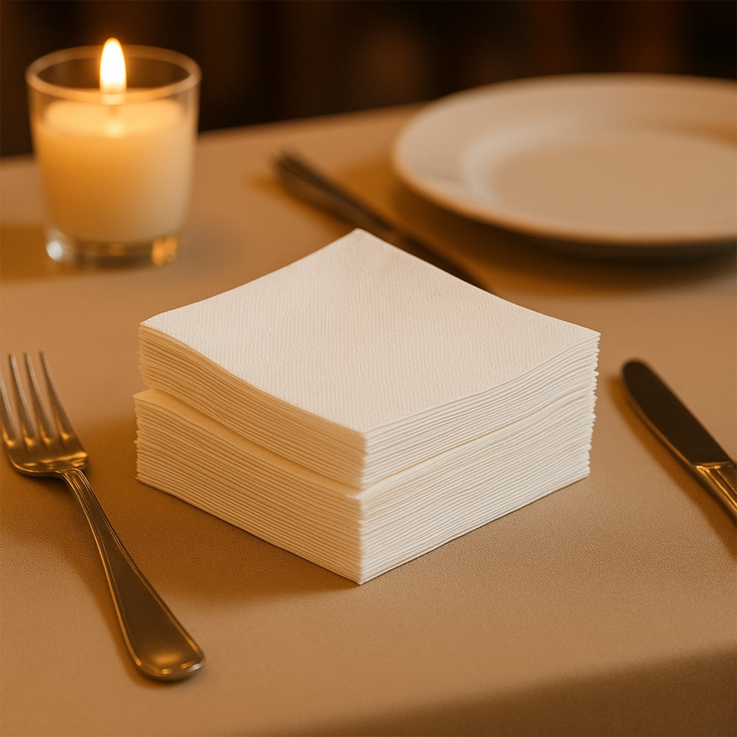 Disposable tissue paper napkins pack for home and catering