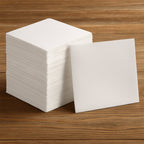 Close-up of soft, folded multicolor tissue paper highlighting its gentle texture.