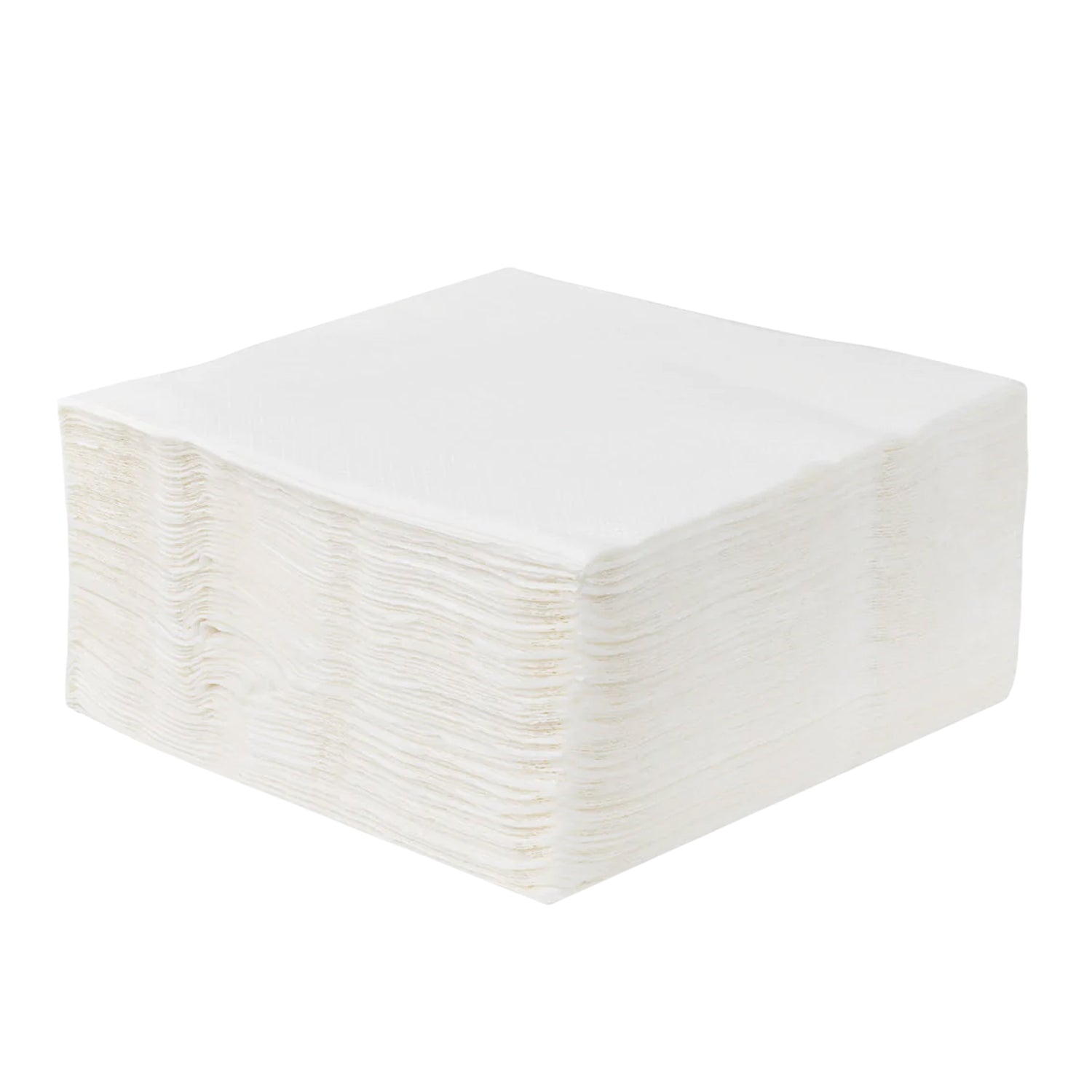 Smooth finish disposable paper napkins suitable for food handling.