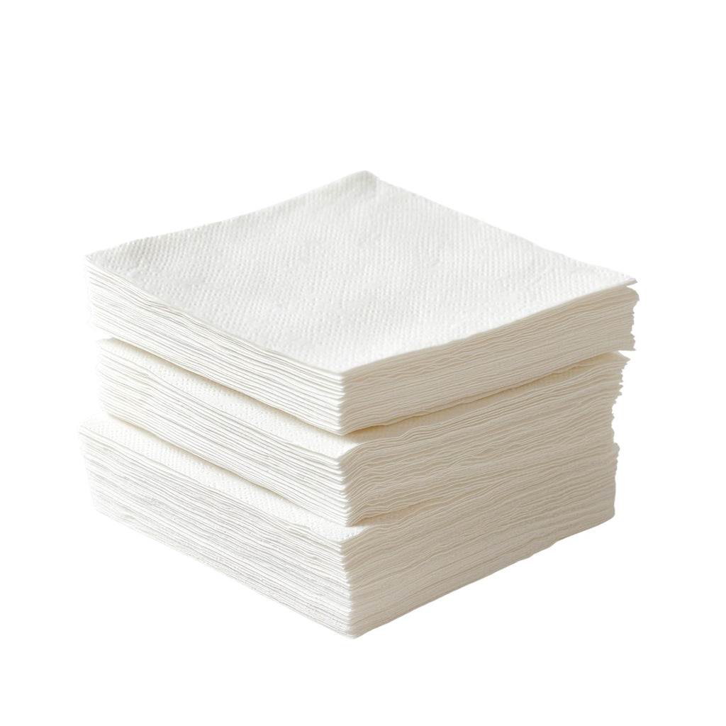Smooth finish disposable paper napkins perfect for spills