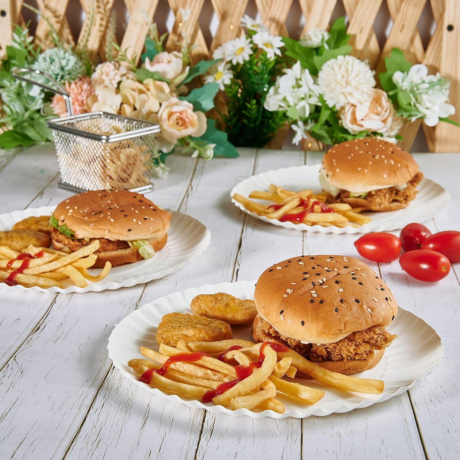 Eco-friendly disposable plates for picnic and events