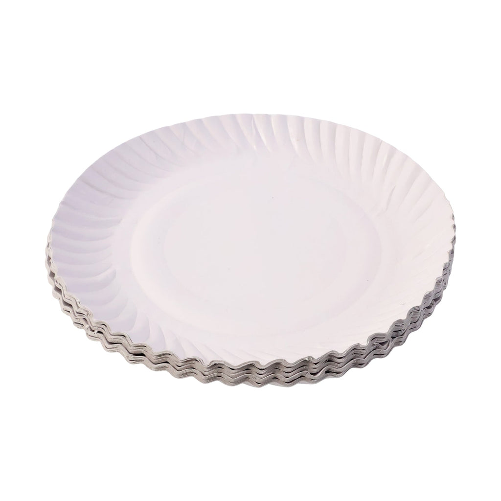 Disposable leak-resistant paper plates ideal for catering