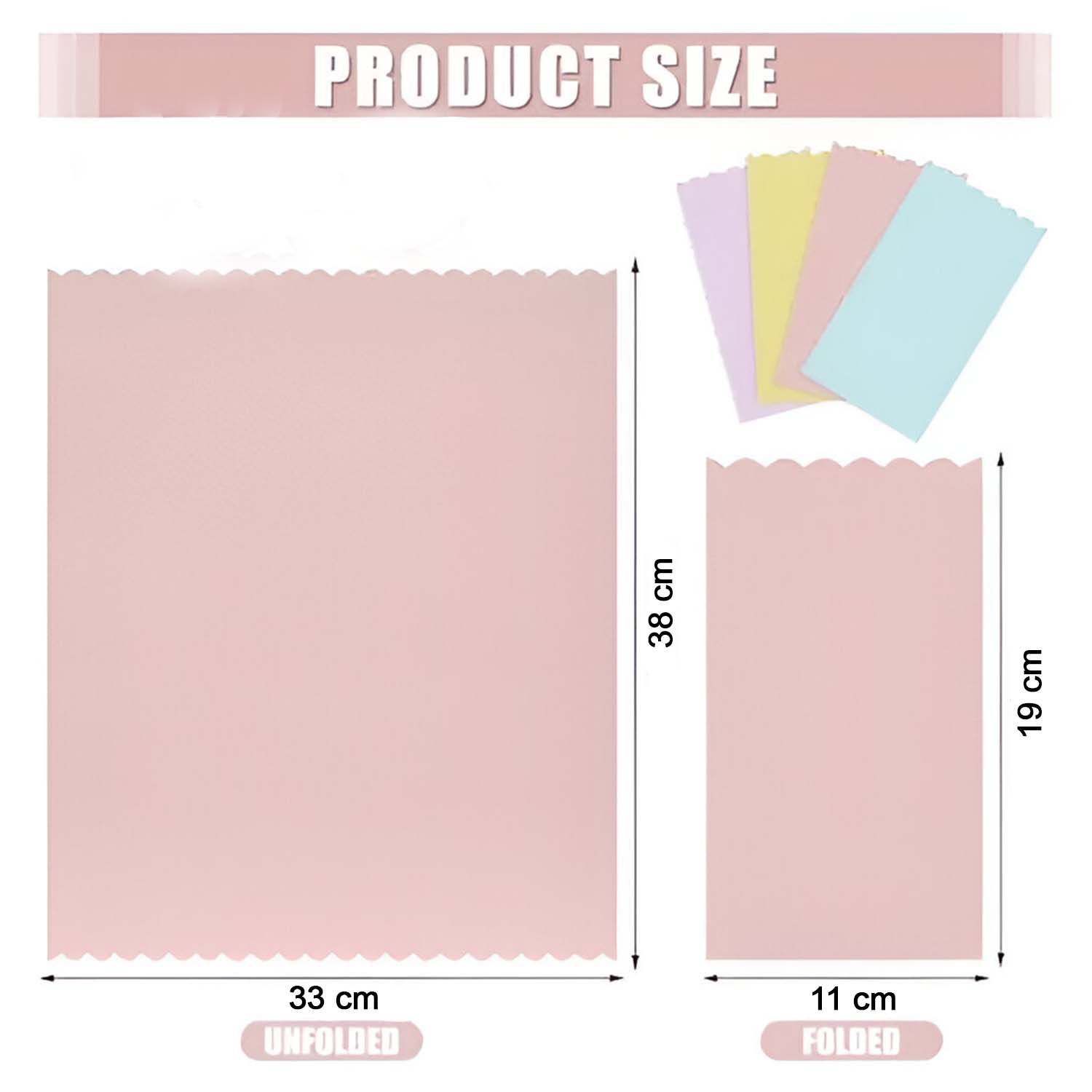 Decorative Baking Paper Sheets – Non-Stick 200 Pcs