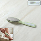 Dual sided pedicure foot file with ergonomic handle for effective foot care