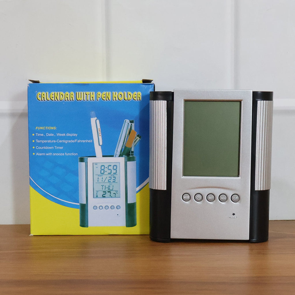 Digital Calendar Desk Clock Ð Time, Date, Temperature Display
