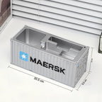 Compact multi-compartment container-style desk organizer for stationery