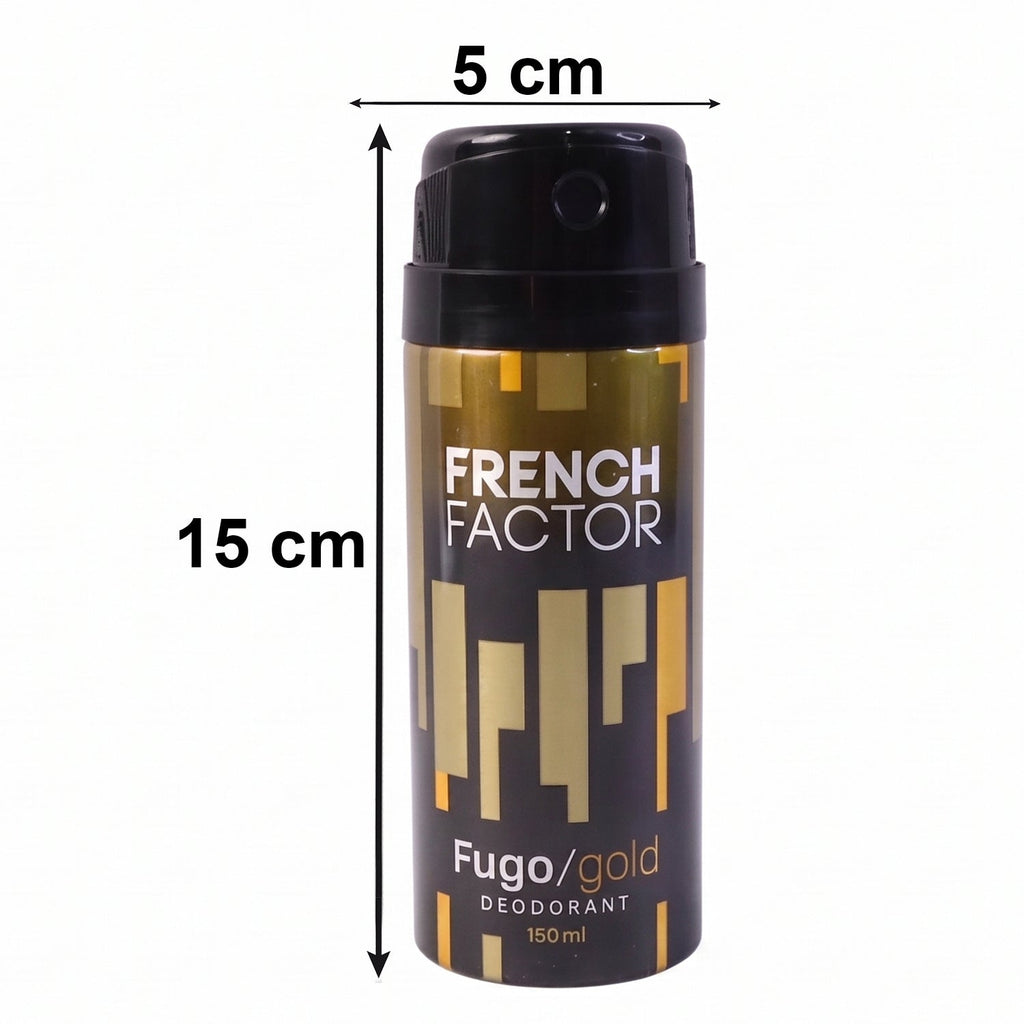 French Factor deodorant spray in stylish packaging