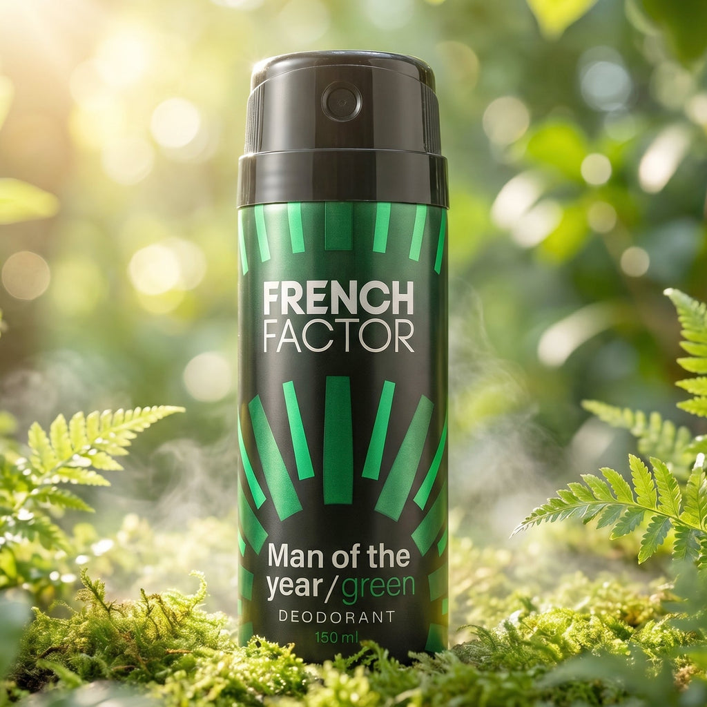 French Factor MenÕs Green Body Spray - Portable and Convenient