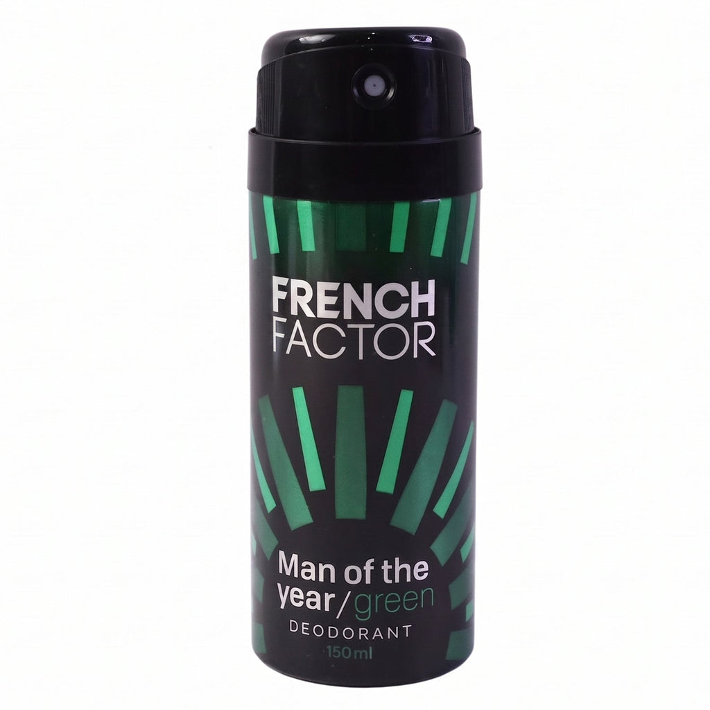Masculine Green Body Spray by French Factor for men