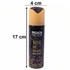 Spray bottle of French Factor Will of Man Mystery