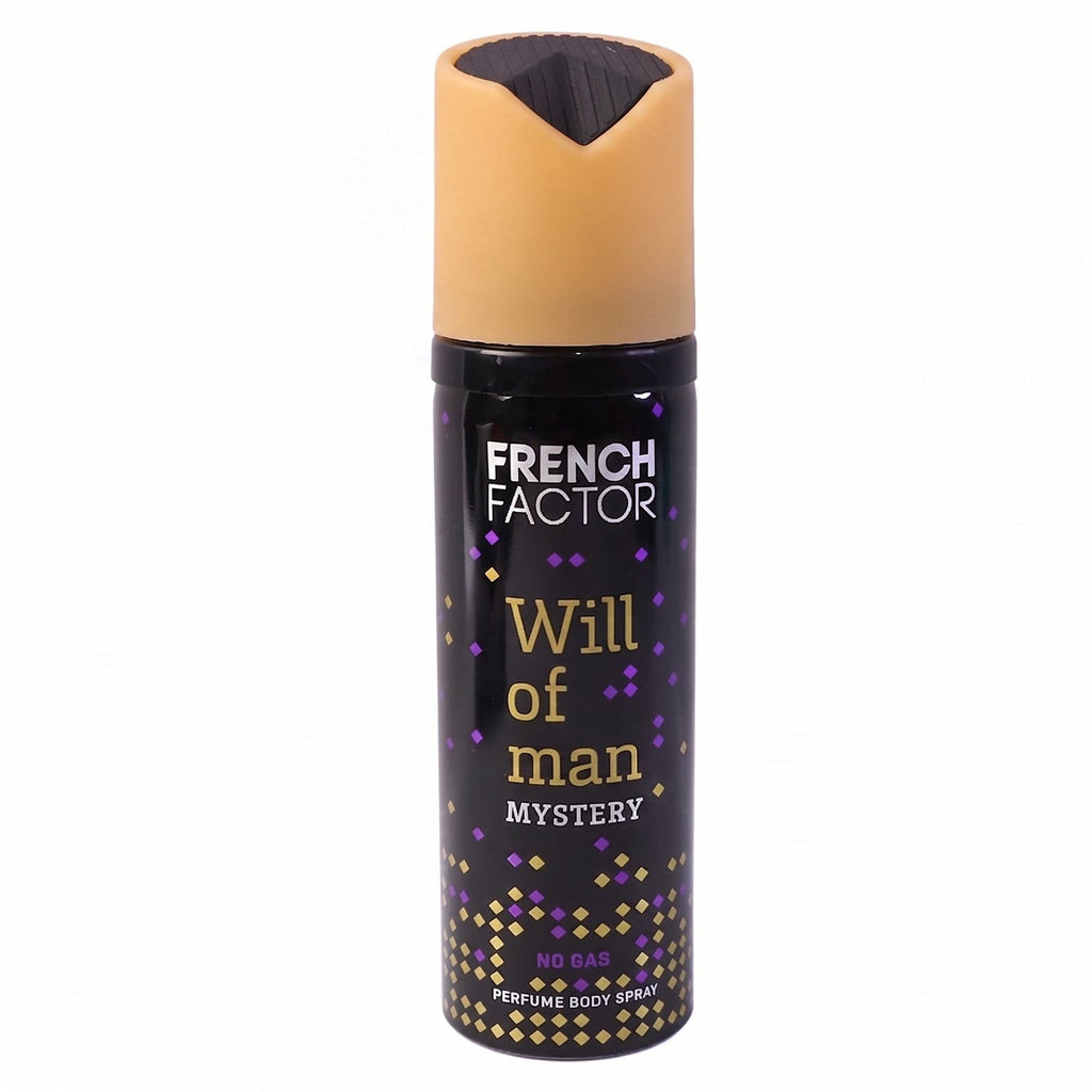 No-gas body spray for men by French Factor