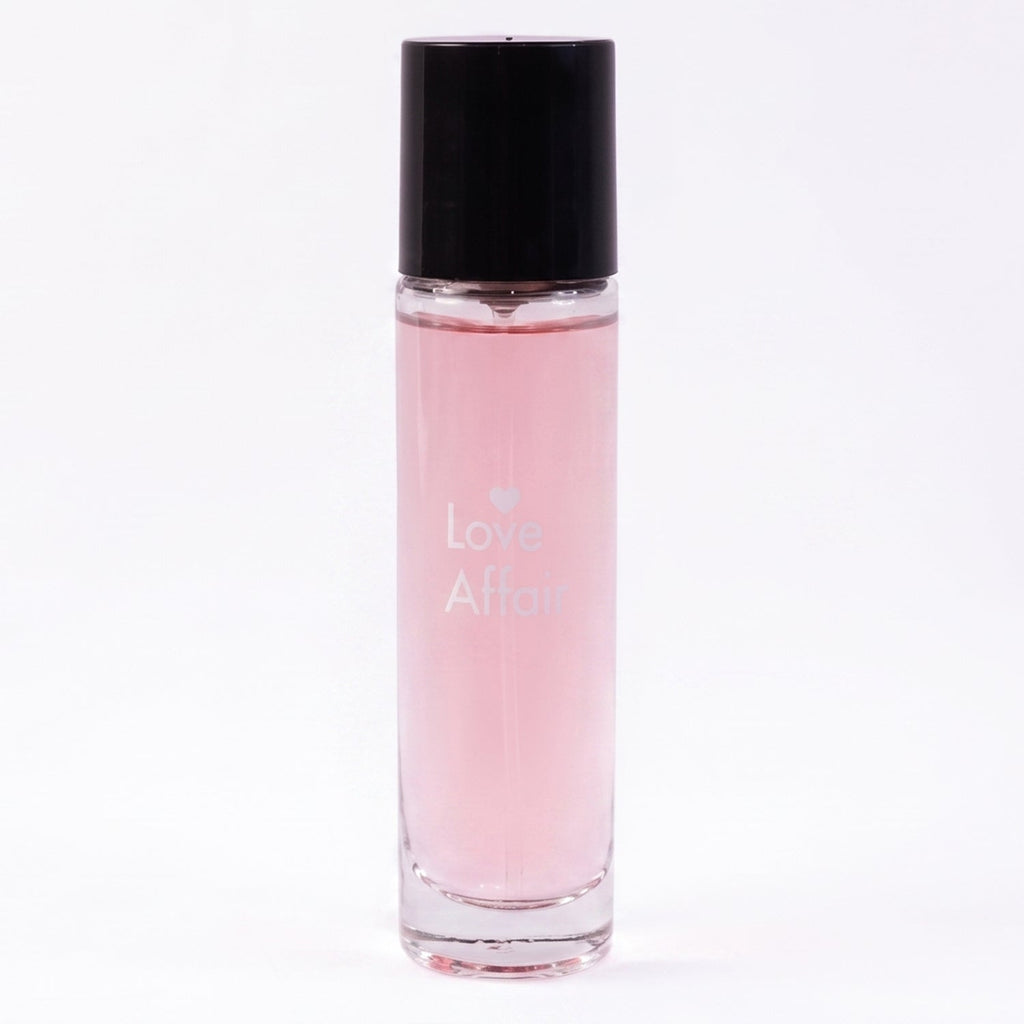 Love Affair Eau de Parfum in a portable 30 ML spray bottle