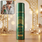 Signature Salam 50 ML men's body spray in green bottle with gold accents