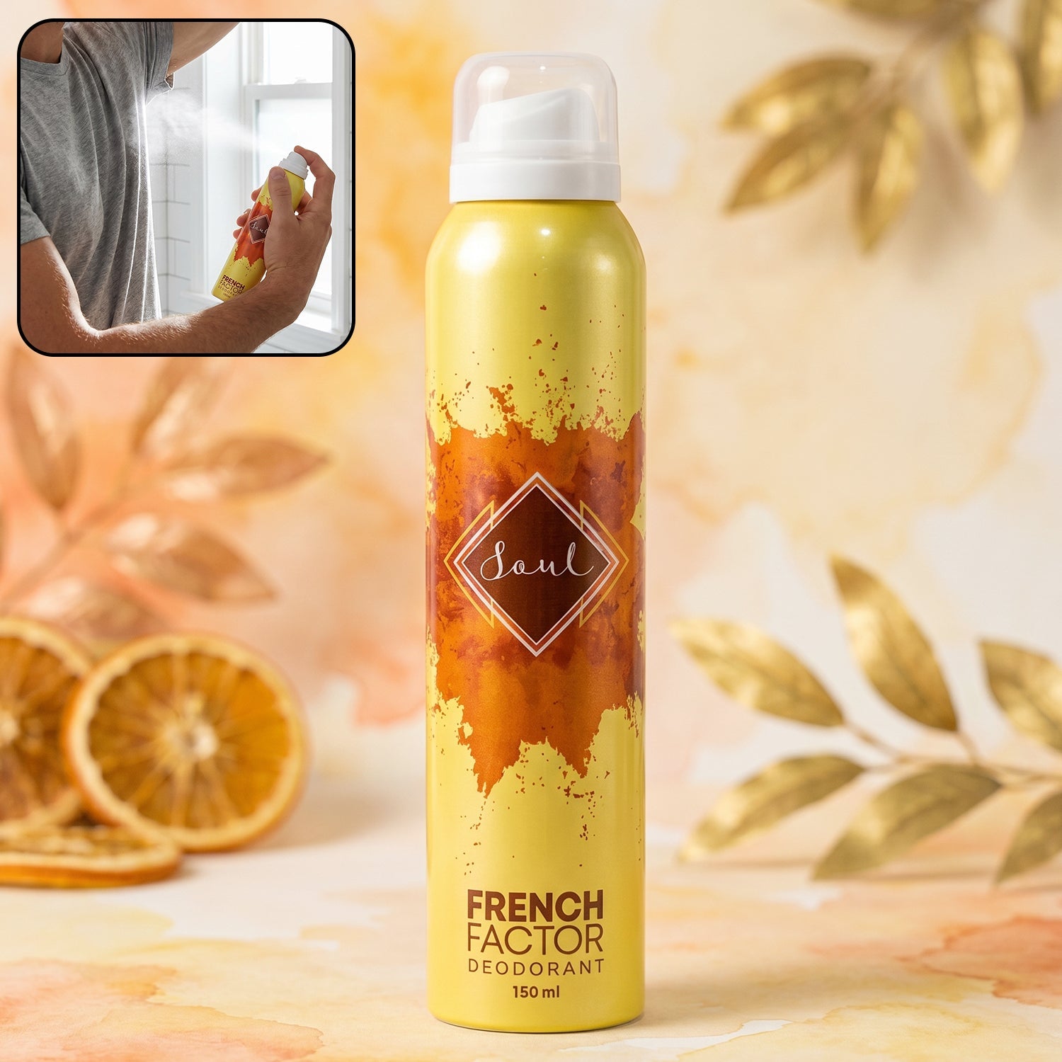 French Factor Soul Deodorant Body Spray 150 ML for daily freshness