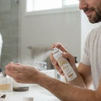 Signature Aman spray bottle with detailed design, masculine appeal