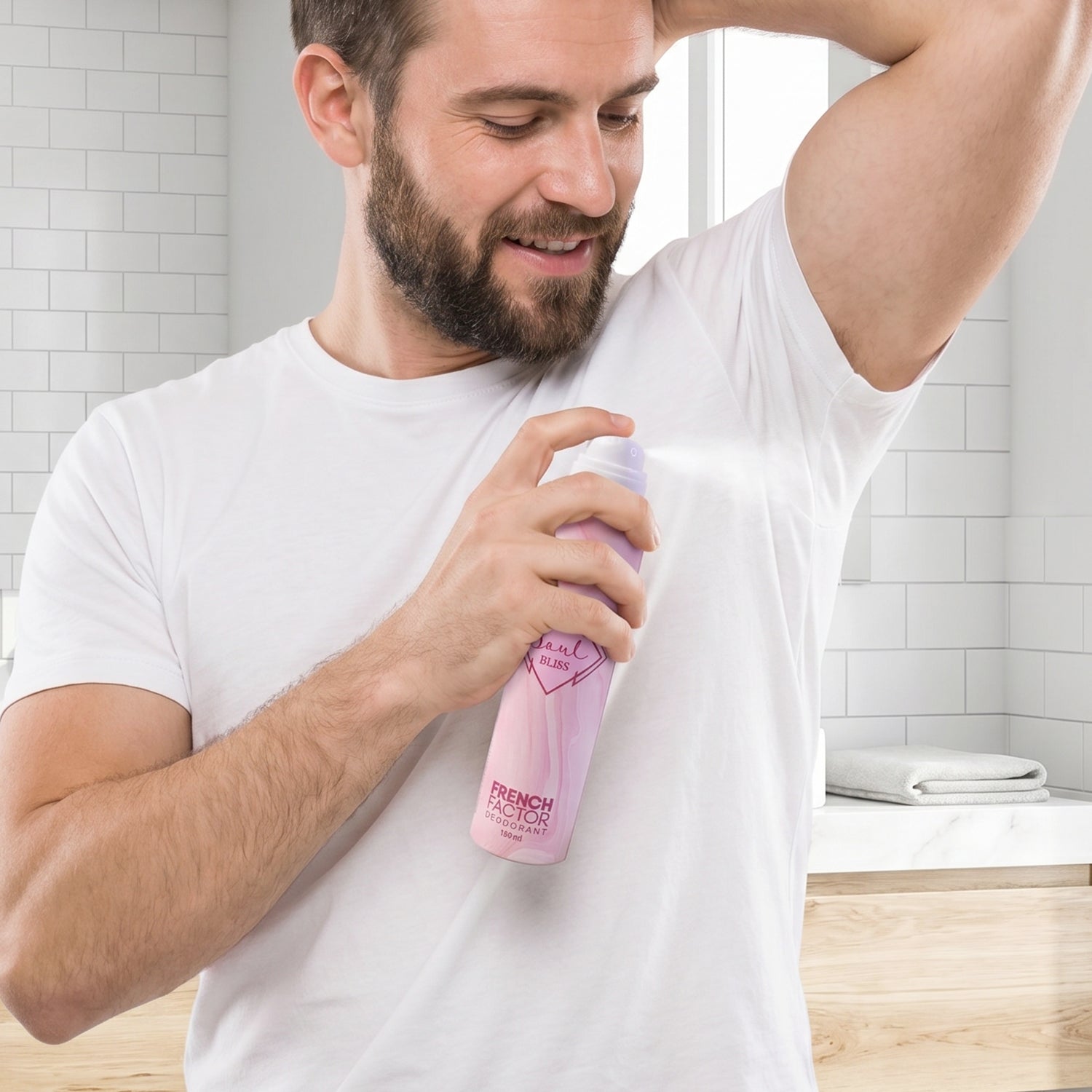 French Factor Soul Bliss body spray helping odour control